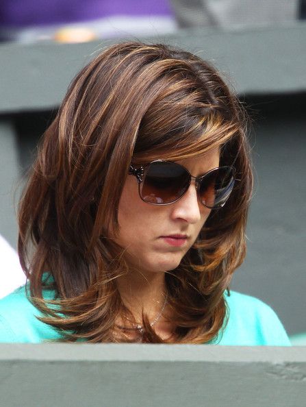 Mirka Federer, Trendy Layered Hairstyles, Layered Cut, Medium Layered, Hair Color And Cut, Haircut For Thick Hair, Medium Hair Cuts, Shoulder Length Hair, Medium Length Hair Cuts