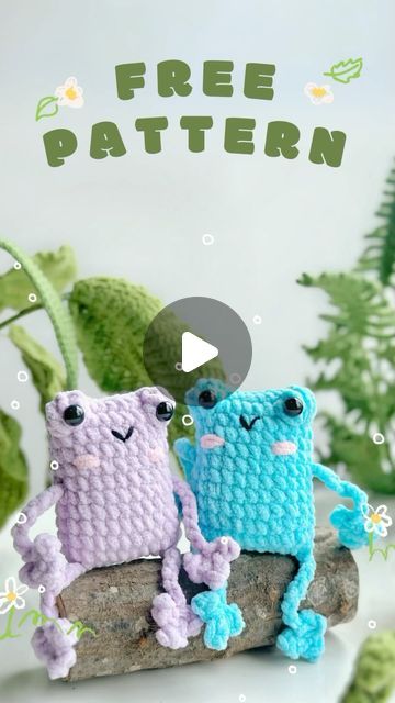 Crochet Inspo Amigurumi, Free Leggy Frog Crochet Pattern, Crochet Frog Free Pattern, Crochet Small Amigurumi, Grandma Activities, Crochet For Dummies, Crochet Creatures, Art Homework, Spring Crochet