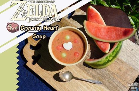 Heart Soup, Themed Dinners Ideas, Zelda Party, Kitchen Witch Recipes, Zelda Birthday, Geek Food, Cup Of Soup, Summer Produce, Zelda Breath Of The Wild