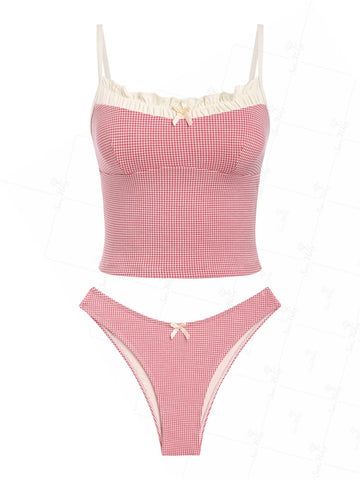 Exclusively Bikinis, One-Pieces & Cover-Ups On Seamolly.com Bathing Suits For Body Types, Beach Vacation Clothes, Gingham Swimwear, Cute Tankinis, Cute One Piece Bathing Suits, Mode Hipster, Tank Bikinis, Tankini Swimsuits For Women, Halter Tankini