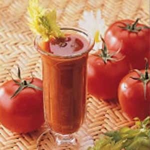 Spicy Tomato Cooler Spicy Tomato Juice, Tomato Juice Recipes, V8 Juice, Frozen Juice, Vegetable Prep, Hot Pepper Sauce, Juice Recipe, Vegetable Juice, Tomato Juice