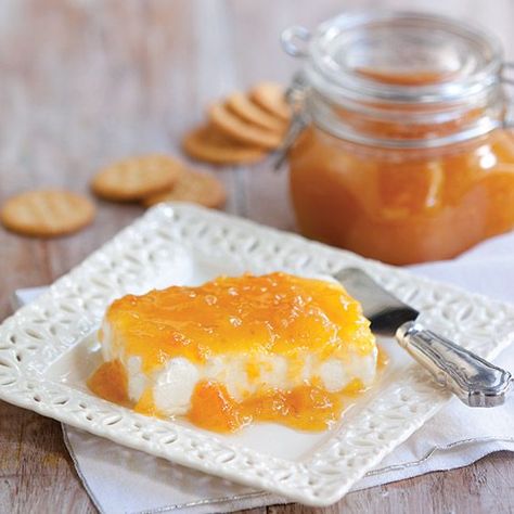 Jezebel Sauce is great served over cream cheese for a quick appetizer. Jezebel Sauce, Horseradish Dip, Apricot Preserves, Paula Dean, Gluten Free Puff Pastry, Paula Deen Recipes, Apple Jelly, Prepared Horseradish, Pork Chicken