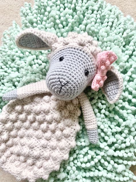 Crochet Patterns For Babies, Heirloom Baby Gifts, Crochet Lovey Free Pattern, Crochet Nursery Decor, Sensory Input, Crochet Sheep, Crochet Doll Tutorial, Lovey Pattern, Crochet Lovey