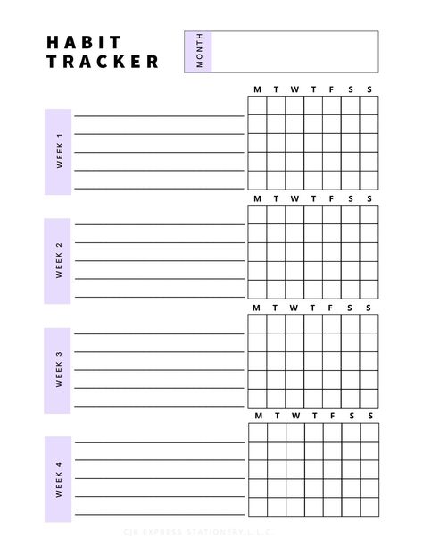 Weekly Habit Tracker Printable Sheet, Instant Download - Etsy UK in 2024 | Habit tracker printable, Habit tracker, Planner pages Monthly Habit Tracker Printable, Bullet Journal Templates, Bullet Journal Template, Weekly Habit Tracker, Bujo Journal, Printable Habit Tracker, Monthly Habit Tracker, Habit Tracker Printable, Bullet Journal Mood Tracker Ideas