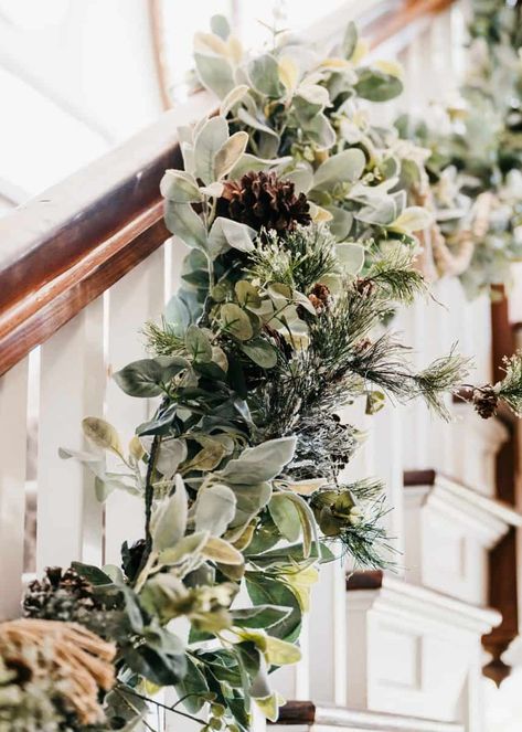 Best Christmas Garland, Garland Hack, Flocked Garland, Magnolia Garland, Thistlewood Farms, Winter Greenery, Fresh Eucalyptus, Pine Garland, Berry Garland