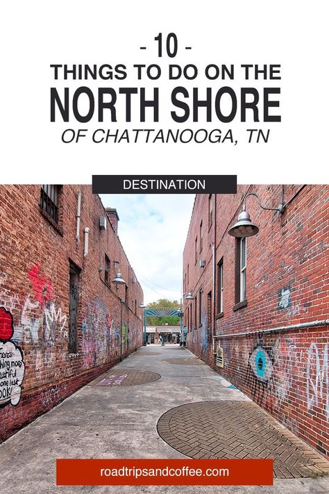 Have you ever visited the North Shore of Chattanooga? The quaint neighborhood just across the Tennessee River has plenty of local shopping, restaurants and bars, a couple of coffeeshops, and exciting things to see and do. Here are a few things I found during a recent trip that make this a must-visit day trip destination in Chattanooga, TN. #travel #chattanooga #GoForaDrive North Shore Chattanooga, Shopping In Chattanooga Tn, Tennessee Waterfalls, 2023 Vacation, Quotes Song Lyrics, Sister Trip, Cloudland Canyon, Open Roads, Tennessee Travel