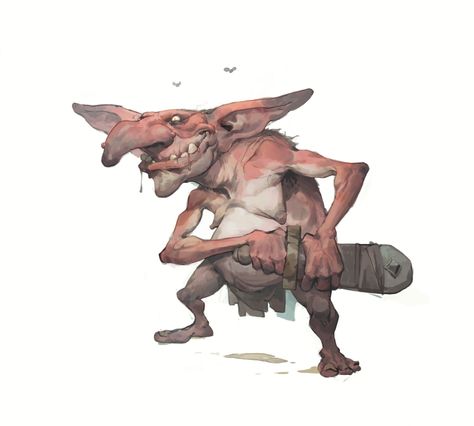 ArtStation - Gobz, Jonathan Fletcher Creature 3d, Goblin Art, Money Tattoo, Lotr Art, Creature Artwork, Dnd Monsters, Concept Art Character, Mythological Creatures, Creature Concept Art