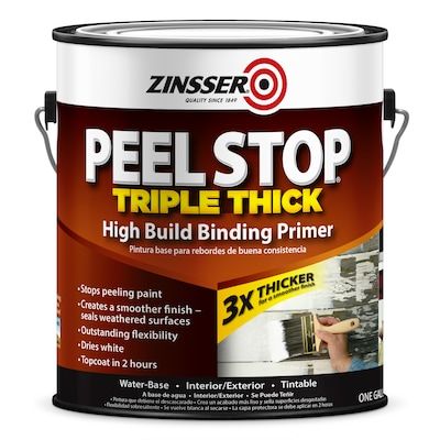 Zinsser Peel Stop Triple Thick Interior or Exterior Bonding Water-Based Primer (1-Gallon) in the Primer department at Lowes.com Metal Gutter, Glidden Paint, Paint Backsplash, Water Based Primer, New Countertops, Camper Renovation, Peeling Paint, Rust Oleum, Paint Primer