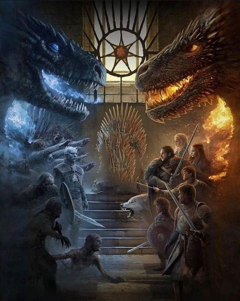 Trono de ferro جون سنو, Game Of Thrones Tattoo, Game Of Thrones Poster, Game Of Thrones Artwork, Asoiaf Art, Cuadros Star Wars, Night King, Gra O Tron, Game Of Thrones Art