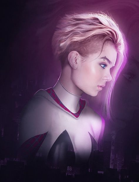 Art by Bosslogic Spider Gwen Art, Marvel Spider Gwen, Bd Art, Spider Girl, Gwen Stacy, Marvel Girls, Spider Gwen, Spider Woman, Hailee Steinfeld