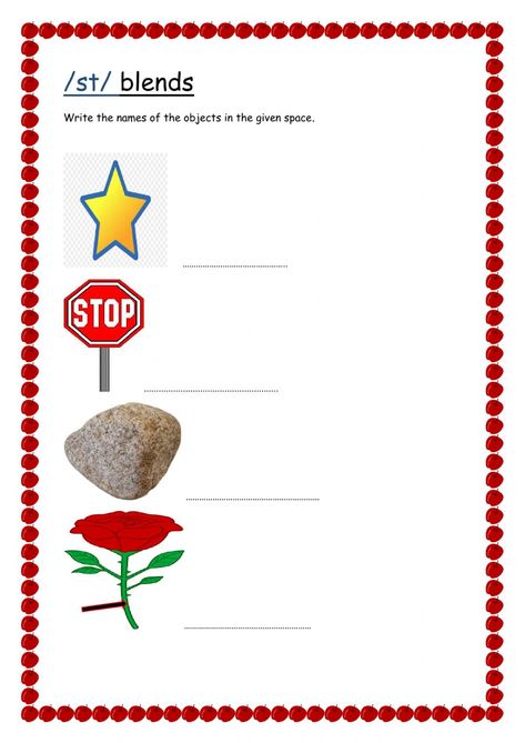 St Blends Worksheet, Consonant Clusters, Blends Activities, Singular And Plural Nouns, Blends Worksheets, Regular Verbs, Consonant Blends, Singular And Plural, Plural Nouns