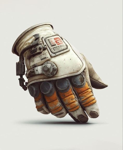 Sci Fi Gloves, Astronaut Gloves, Sci Fi Mechanic, Sci Fi Clothing, Cyborgs Art, Mandalorian Armor, Retro Future, Character Inspiration Male, Cosplay Armor