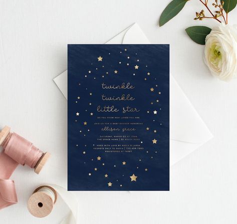 Twinkle Twinkle Little Star Baby Shower Invite, Star Theme Baby Shower Invitation, Printable Baby Shower Invitation, Glitter Baby Shower - Etsy Canada Stars Background, Star Baby Shower Invitations, Glitter Baby Shower, Star Theme, Invitation Text, Printable Baby Shower Invitations, Good Night Moon, Star Baby Showers, Save The Date Postcards