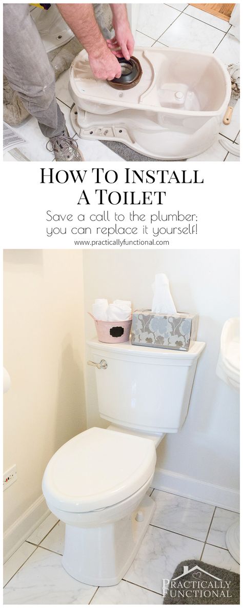 Learn how to install a toilet yourself with this tutorial! Sewer Smell In Bathroom, Kitchen Sink Interior, Replace Toilet, Easy Home Improvement Projects, White Kitchen Sink, Easy Home Improvement, Bathroom Smells, Diy Plumbing, Home Fix