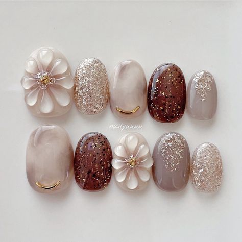 Bridal Nail Art Designs, Nail Art Noel, Bridal Nail, Fancy Nail Art, Bridal Nail Art, Korean Nails, Nail Colour, Nail Design Inspiration, Bridal Nails