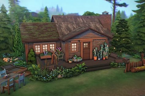 Sims 4 Moonwood Mill House, Werewolf House, Sims 4 Houses Layout, Sims Builds, Sims 4 House Plans, Sims 4 House Building, Dorm Room Designs, Sims Ideas, Los Sims