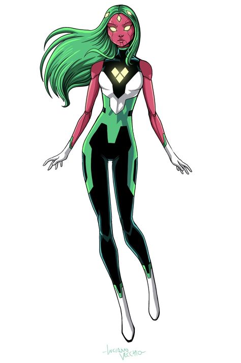 Viv Vision, Vision Wandavision, Marvel Anime, Heroes United, Avengers Characters, Female Superhero, Super Hero Outfits, Young Avengers, Superhero Characters