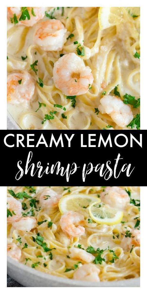 Creamy Lemon Shrimp Pasta | Shrimp pasta recipes easy, Lemon pasta recipes, Shrimp pasta recipes healthy Recipes Shrimp Pasta, Pasta Recipes Shrimp, Creamy Lemon Shrimp, Easy Lemon Pasta, Shrimp Pasta Recipes Healthy, Pasta Recipes Healthy, Pasta Recipes Easy, Lemon Shrimp Recipes, Shrimp Pasta Dishes