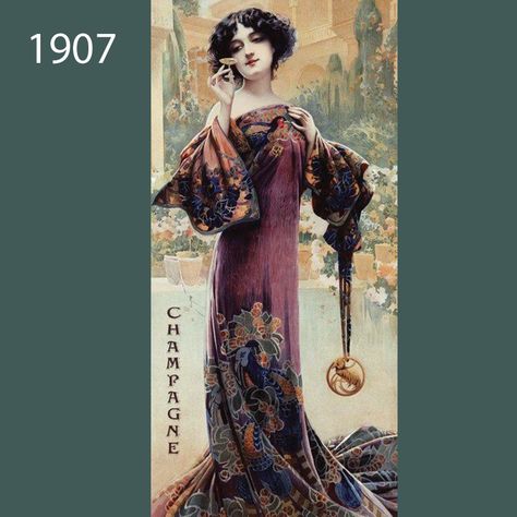 1899-1914 Art Nouveau Art Nouveau Outfit, Art Nouveau Dress, Art Nouveau Fashion, Art Outfits, Stage Costume, Art Dress, Vintage Girls, Hippie Style, Fashion History