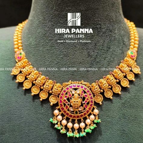 16 Grams Gold Necklace, 16 Grams Gold Necklace Designs, Antique Necklaces Design, Beautiful Gold Necklaces, Bridal Fashion Jewelry, Kundan Necklace, South Indian Jewellery, Kundan Necklaces, Gold Necklace Designs