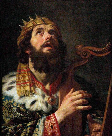 King David is one of the most famous king in ancient history and bible. Description from biblestudyoutlines.org. I searched for this on bing.com/images Playing The Harp, Bible Decor, Psalm 3, Arte Judaica, Kartu Remi, Google Art Project, The Harp, David And Goliath, Dutch Golden Age