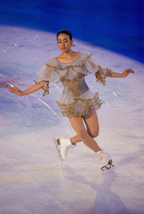 Mao Asada of Japan preforms at the Smucker's Skating Spectacular at 2016 Progressive Skate America at Sears Centre Arena on October 23, 2016 in Chicago, Illinois. (Oct. 22, 2016 - Source: Tasos Katopodis/Getty Images North America)  (690×1024) Mao Asada, Figure Skating Costumes, Ice Princess, Skating Dresses, Figure Skater, Ice Skating, Figure Skating, Skating, North America