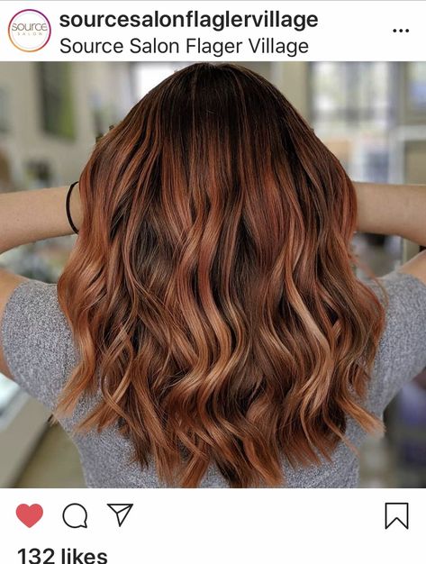 Pumpkin Spice hair color! I love this.🧡🎃 Spicy Hair Color, Pumpkin Spice Ombre Hair, Spicy Cinnamon Hair Color, Pumpkin Apricot Spice Hair, Pumpkin Pie Hair Color, Autum Hair Colors 2022, Autum Hair Color Ideas, Cinnamon Spice Hair Color, Spice Hair Color