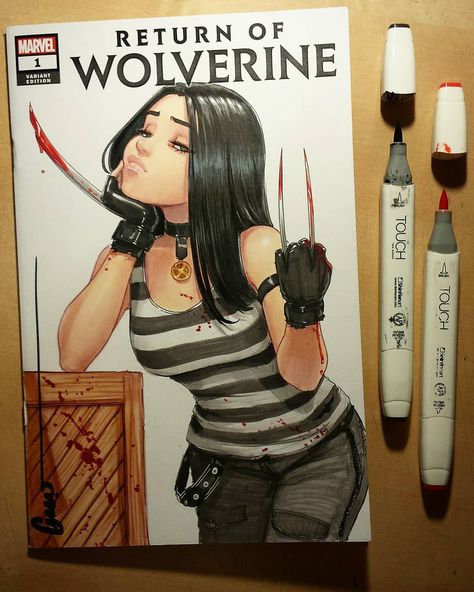 X-23 Fanart, Omar Dogan, Marvel Nova, Laura Kinney, Morgan Le Fay, Wolverine Comic, Dragon Ball Super Goku, X Man, Good Poses