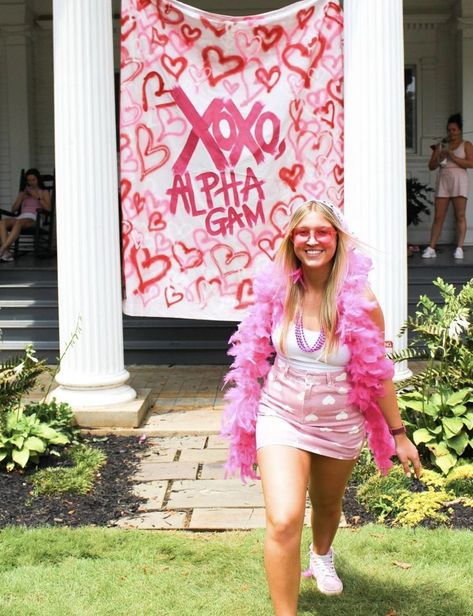 Love Theme Sorority, Valentines Day Bid Day Theme, Heart Bid Day Theme, Sorority Valentines Day Social, Heart Themed Bid Day, Valentines Date Party Sorority, Valentines Bid Day, Love Bid Day Theme, Valentines Sorority