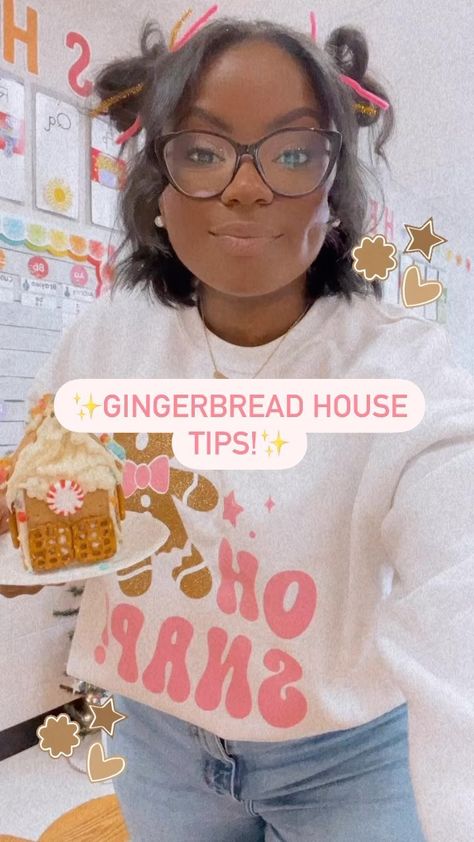 Courtney - Miss Brink on Instagram: “T E A C H E R T I P🫶🏾💗✨ • • • if you are making gingerbread houses with your class, do yourself a HUGE favor and hot glue those crackers…” Milk Carton Gingerbread House For Kids, Milk Carton Gingerbread House, Gingerbread House For Kids, Making Gingerbread Houses, Daycare Classroom, Milk Cartons, Daycare Ideas, Save Your Life, Milk Carton