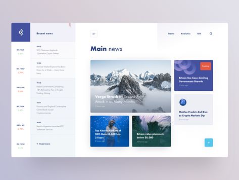 Great work from a designer in the Dribbble community; your best resource to discover and connect with designers worldwide. Login Web, Banner Web Design, Design De Configuration, Restaurant Web, Web Design Quotes, News Website Design, News Web Design, Web Design Mobile, Desain Ui