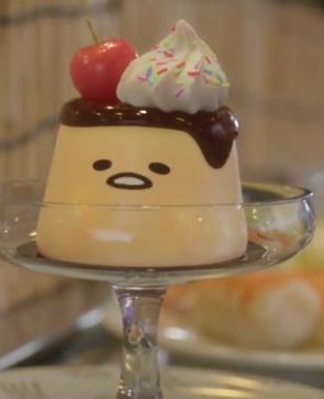 Gudetama Dessert, Gudetama Pudding, Gudetama Pfp, Gudetama Food, Japanese Pudding, Small Widget, Paper Squishy, Clothes Drawing, Lazy Egg