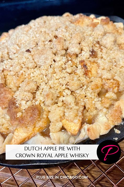 Crown Royal Apple, Dutch Apple Pie Recipe, Crown Apple, Apple Whiskey, Dutch Apple Pie, Dutch Apple, Honeycrisp Apples, Streusel Topping, Apple Pie Recipes