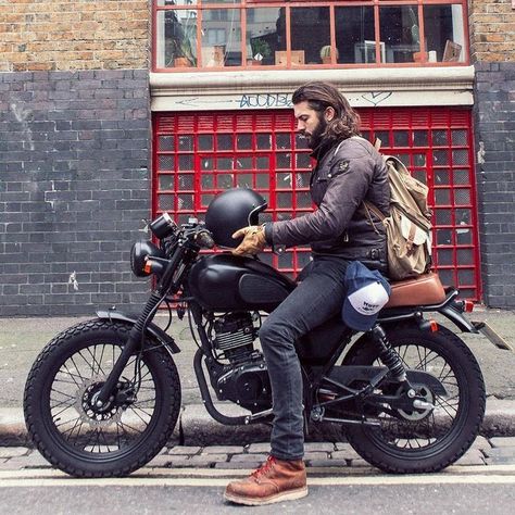 Cafe Racer Outfit Men, Mutt Motorcycle, Smart Man, Biker Photography, Cafe Racer Style, Motorcycle Aesthetic, Cafe Bike, Biker Aesthetic, Cafe Racing