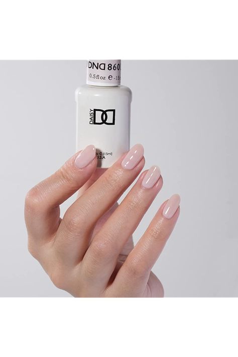 DND Gel Polish Set - 1 each of Gel Polish and Nail Polish, 860 She¡¯s White? She¡¯s Pink?, 0.5 Fl Oz Dnd Gel 860, She’s White She’s Pink Dnd, Dnd Pearly Pink, Dnd French Manicure, Dnd Sheer Collection 2023, Dnd Milky White Polish, Dnd 860, Chrome Gel Polish, Sheer Gel Polish