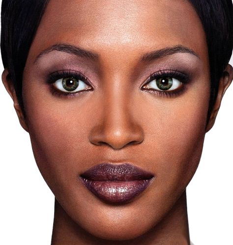 Naomi Campbell Young, Black Supermodels, Perfect Lip Color, Best Lipstick Color, Super Models, Colors For Dark Skin, 90s Supermodels, 90s Models, Queen Latifah