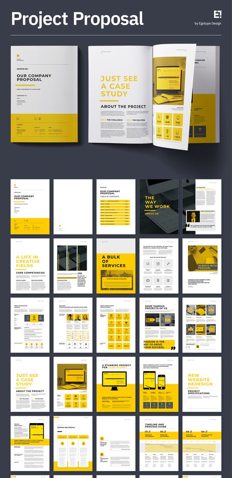 Download Template: https://1.envato.market/eK1OYg Minimal and Professional Proposal and Portfolio Brochure Template for creative businesses, created in Adobe InDesign, Microsoft Word, Apple Pages and Affinity Suite (Affinity Publisher, Affinity Designer and Affinity Photo) in International DIN A4 and US Letter format. Marketing Proposal Design, Proposal Brochure, Affinity Publisher, Corporate Fonts, Marketing Proposal, Best Proposals, Project Proposal Template, Brand Manual, Proposal Design