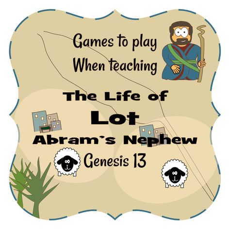 Life of Lot lesson games. Genesis 13 (Lot and Abram) #Jesuswithoutlanguage Abraham And Lot Separate Craft, Abram And Lot Separate Craft, Abram And Lot Activity, Abram And Lot Craft, Abraham And Lot Activities, Abram And Lot, Wednesday School, Abraham And Lot, Old Testament Bible