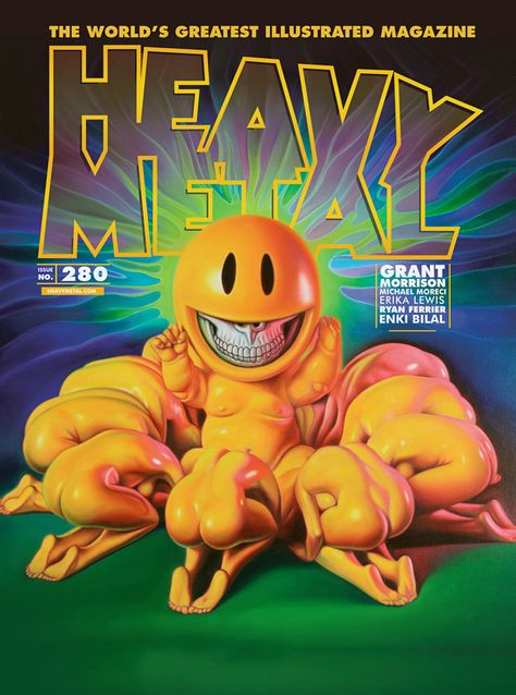 Heavy Metal #280 Heavy Metal Magazine, Heavy Metal Comic, Arte Heavy Metal, Grant Morrison, Heavy Metal Art, Pulp Magazine, Metal Magazine, Comics Story, Womens Fiction