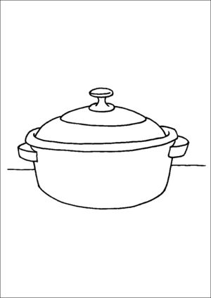 Cooking Pot With Lid Saucepan Drawing, Cooking Pot Drawing, Pan Drawing, Kitchen Pots And Pans, Healthy Food Art, Line Pic, Silhouette Mode, Kitchen Pots, Kitchen Drawing