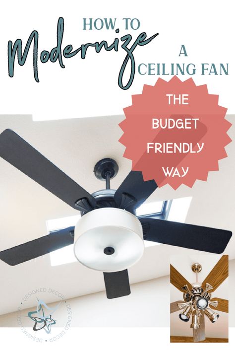 Do you feel like your old ceiling fan is dragging down your room’s style? Believe it or not, you don’t have to spend a fortune replacing it. With a little creativity and elbow grease, you can give it a brand-new look without breaking the bank. Here’s how to modernize a ceiling fan, in a budget-friendly ... Read More about How to Modernize a Ceiling Fan – the Budget-Friendly Way   The post How to Modernize a Ceiling Fan – the Budget-Friendly Way appeared first on Designed Decor. Change Ceiling Fan Light Fixture, Replace Ceiling Fan Light Cover, Spray Painting Ceiling Fan, Add Chandelier To Ceiling Fan Diy, Ceiling Fan Globes Makeover, Old Ceiling Fan Makeover, Update Old Ceiling Fan, Spray Paint Ceiling Fan, Update A Ceiling Fan