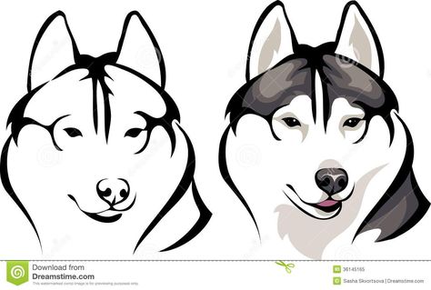 Husky Embroidery, Siberian Dog, Husky Drawing, Dog Husky, Wolf Illustration, Dog Treat Jar, Drawing Heads, Dog Icon, A Husky