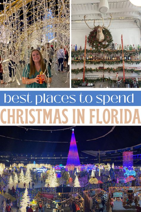 Looking to get into the holiday spirit?! We will be covering the best places to spend your Christmas in Florida. 

We'll be covering Florida Christmas lights, boat parades, holiday amusement parks, and more in order to give you the downlow on the best Christmas towns in Florida.

We will be covering events for the holidays and Christmas in Key West, Jacksonville, Tampa, St Pete, West Palm Beach, Orlando, St Augustine, Captiva, and Sanibel Island. St Augustine Florida Christmas, Florida In December, Christmas In Florida, Christmas Florida, Christmas Lights Decorations, Best Christmas Vacations, Christmas Towns, Florida Holiday, Lights Decorations