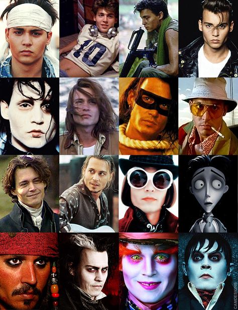 John Christopher "Johnny" Depp II (born June 9, 1963) is an American actor, producer & musician. Depp is the rare exception in Hollywood, going from being a teen heartthrob (21 Jump Street, 1987, Fox TV) to a critically-acclaimed serious actor. His films have grossed over $ 3 billion in the U.S. & over $ 7.6 billion worldwide. He has collaborated with director and friend Tim Burton in 8 films. He is listed in the 2012 Guinness Book of World Records as the highest paid actor, with $ 75 millio... Johnny Depp Characters, Movie Character Costumes, Jump Street, 21 Jump Street, Young Johnny Depp, Johnny Depp Movies, Guinness Book Of World Records, Here's Johnny, Tim Burton Movie