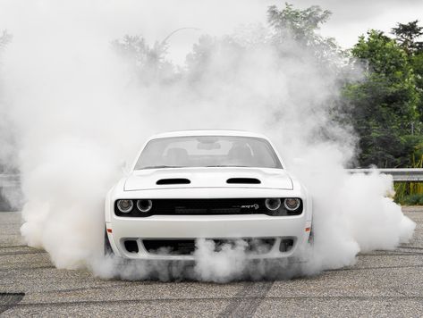 White Knuckle creating a Smoke Show! 2019 Dodge Challenger SRT Hellcat Redeye.  Like what I like?  I may earn a modest (and I do mean modest) affiliate commission if you purchase something through one of my links… so help a bat-bro out! Dodge Challenger Hellcat White, Hellcat Redeye Challenger, White Hellcat, White Dodge Challenger, White Dodge Charger, Dodge Challenger Hellcat Redeye, Dodge Challenger Srt Hellcat Redeye, 2019 Dodge Challenger, American Muscle Cars Dodge