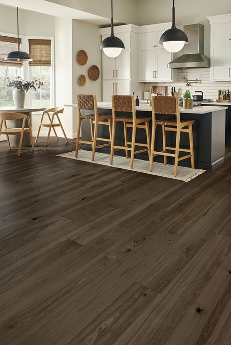 Mannington Hand Crafted Rustics Hardwood engineered wood flooring Hickory Floors, Hickory Flooring, Wood Tile Floors, Flooring Trends, Engineered Wood Floors, Forest Park, Wide Plank, Flooring Options, Wood Tile