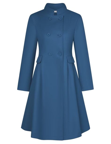 PRICES MAY VARY. Trench Coats for Women Feature: Women mid Pea coats has TWO SIDE POCKETS, Lapel collar, Double breasted，A-Line swing coat, v neck, solid color, slim fit, long sleeve,women's wool & pea coats，Lined, Mid-length trench coat, Casual pea coats for women, winter Coats for Women Provides all-day comfort and warmth keeping pretty. Womens Pea Coat style - peacoat womens coat, winter wool blend trench coat, elegant long over coat,Mid-long wool pea coat, Women's winter pea coat, long coats Peacoat Womens Outfit, London Style Women, Peacoat Women, Casual Coats For Women, Peacoat Womens, Double Breasted Coat Women, Winter Pea Coat, Dress Coats, Royal Clothes