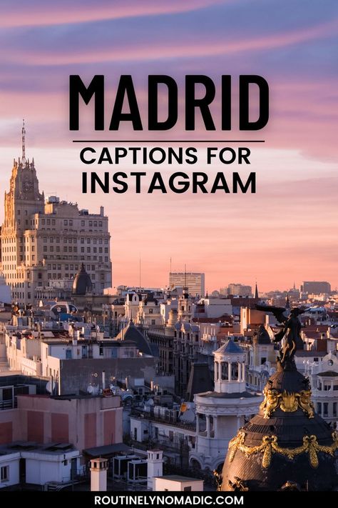 City with Madrid captions for Instgarm Madrid Quotes, Instagram Post Captions, Retiro Park, Funny Instagram Captions, Cute Captions, Royal History, Madrid City, Madrid Travel, Travel Captions