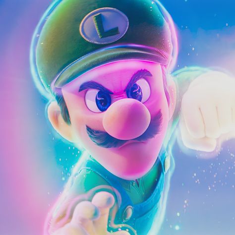 Luigi, voiced by Charlie Day, in the “Super Mario Bros Movie” (2023). Super Mario Movie Wallpaper, The Super Mario Bros Movie Wallpaper, Mario Movie Icons, Luigi Aesthetic, Luigi Movie Icon, Luigi Movie, Movie Mario, Luigi Super Mario Movie, Luigi Fanart