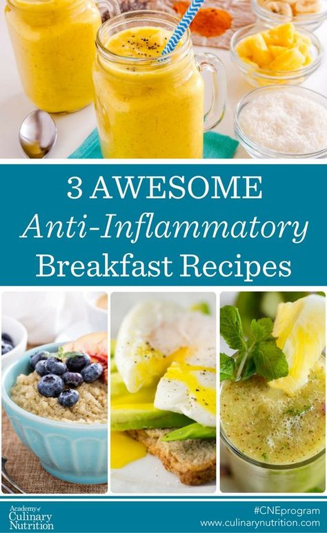 3 Delicious Anti-Inflammatory Breakfast recipes Inflammation Diet Recipes, Inflammation Foods, Detox Breakfast, Menu Sarapan Sehat, Anti Inflammation Recipes, Inflammation Diet, Resep Diet, Diet Breakfast Recipes, Anti Inflammation